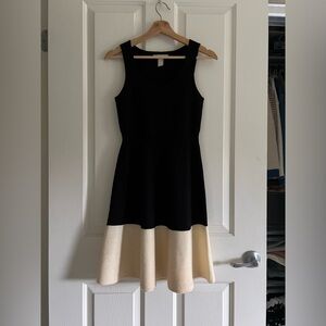 Banana Republic Merino Wool Colorblock Fit and Flare Dress. XS